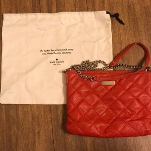 Kate Spade Red Quilted Leather Crossbody